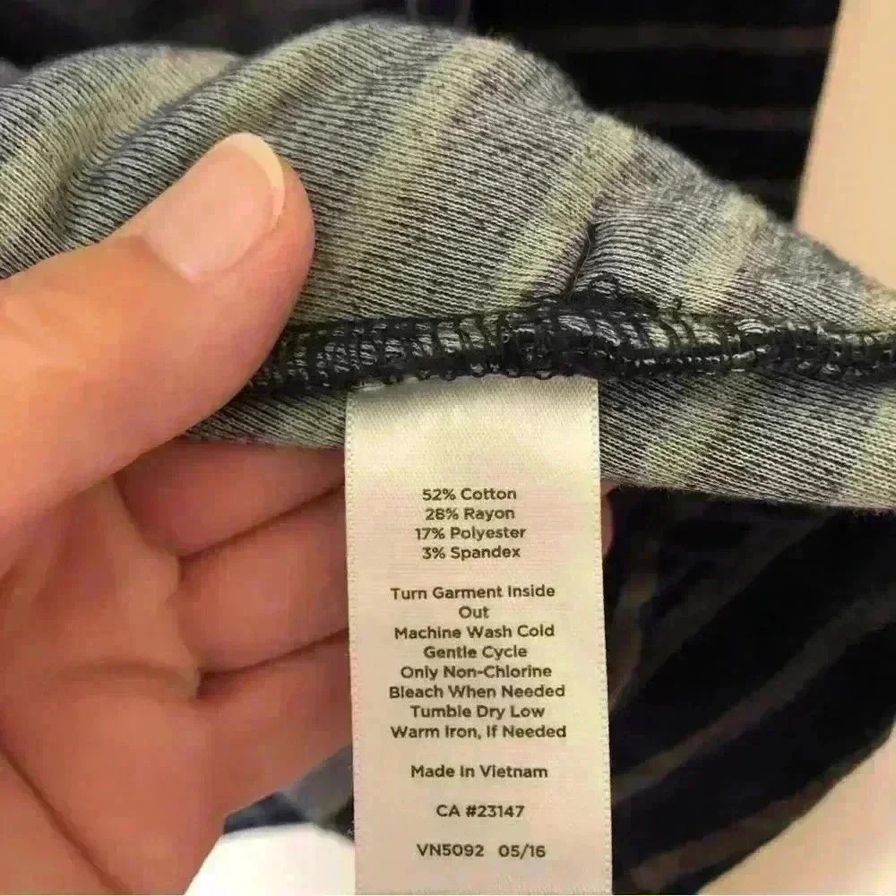 Talbots Open Front Striped Velvet Cotton Blend Ca… - image 8